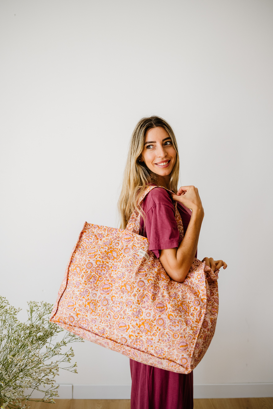 Maxi sac cabas en coton Garda, BINDI ATELIER