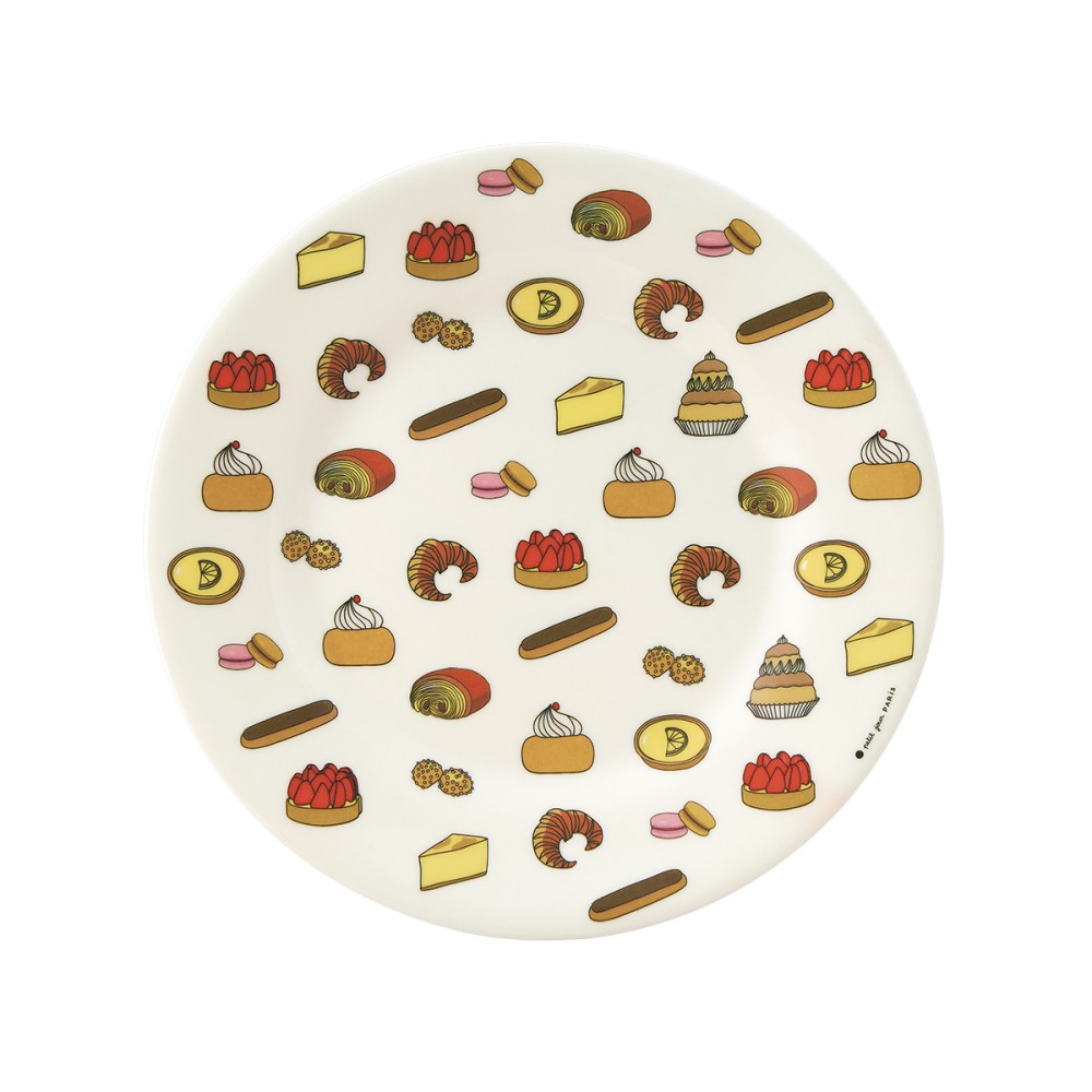 Assiette enfant avec pâtisseries 20 cm, PETIT JOUR