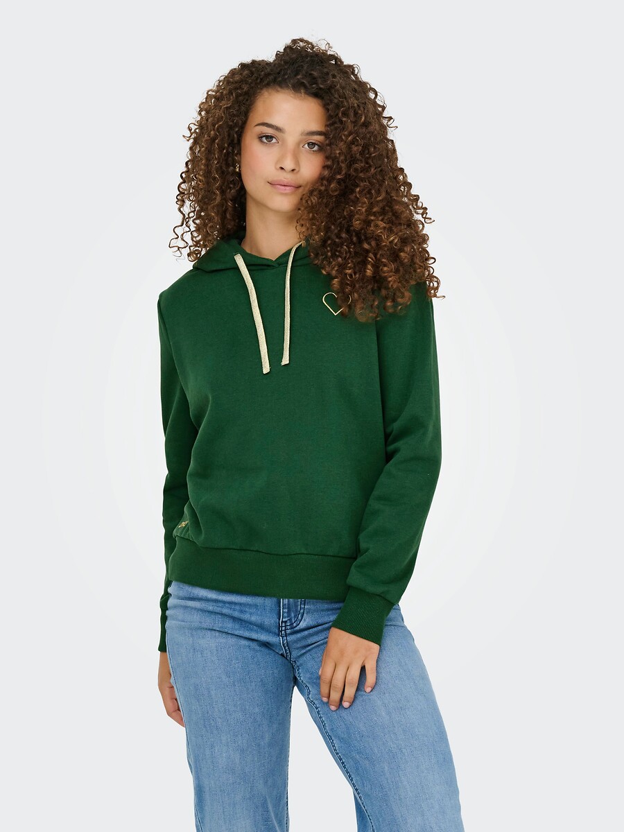 Sweat à Capuche NaLatia Motif Cœur - Femme - Poche Kangourou - Matière Douce - Style Décontracté