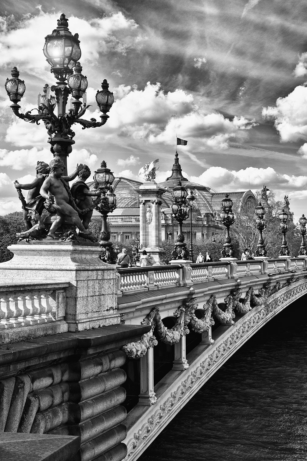 Tableau Paris Vue du pont Alexandre III, HEXOA
