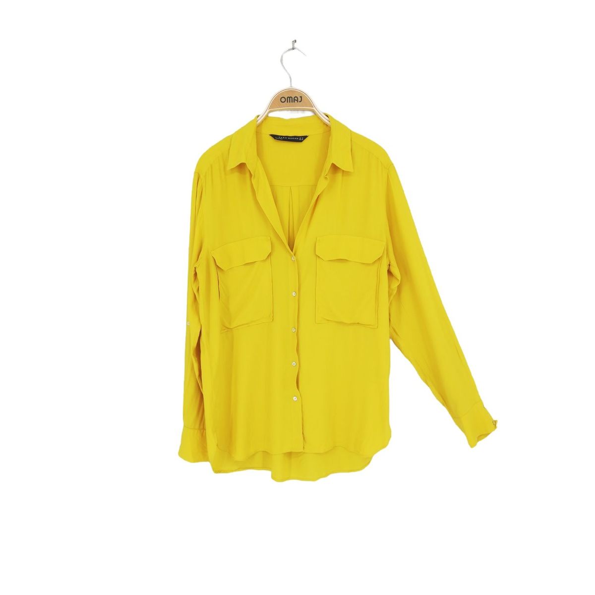 Chemise tr s bon tat jaune Zara La Redoute