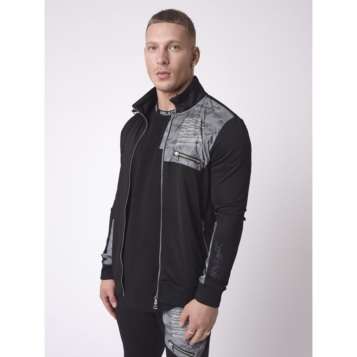 Veste militaire noir on sale homme