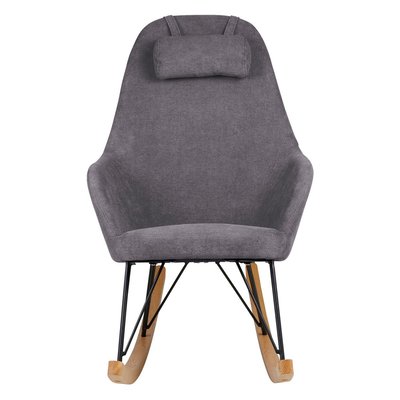 Rocking-chair scandinave polyester et bois, Evy ZAGO