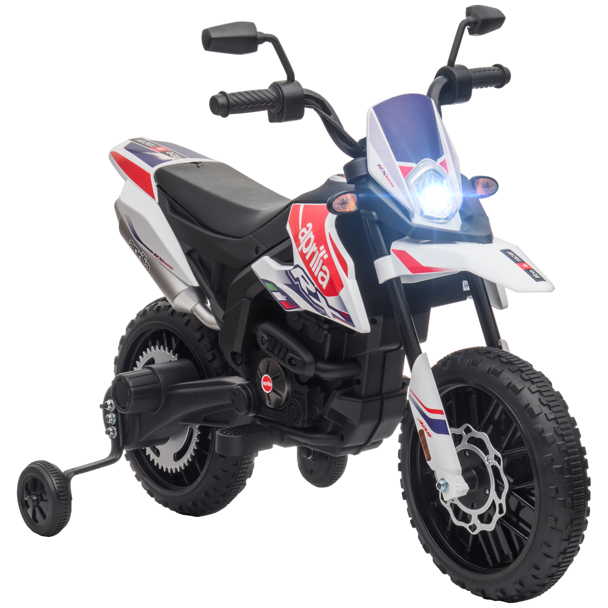 Moto électrique à conducteur assis PP Blanc, AIYAPLAY