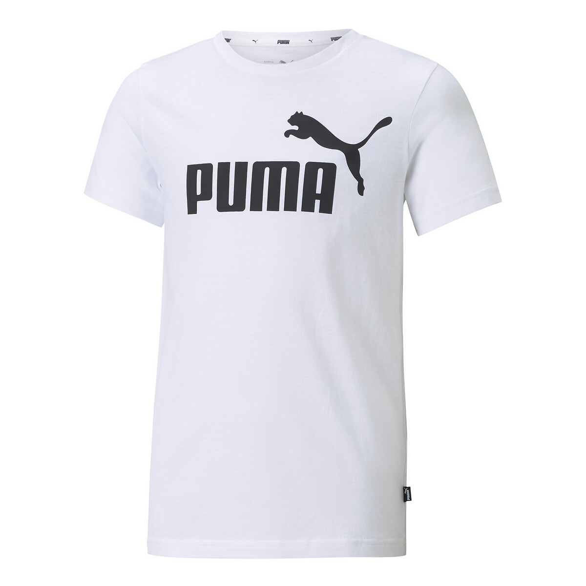 Image of Logo Print Cotton T-Shirt with Short Sleeves, 8-16 Years