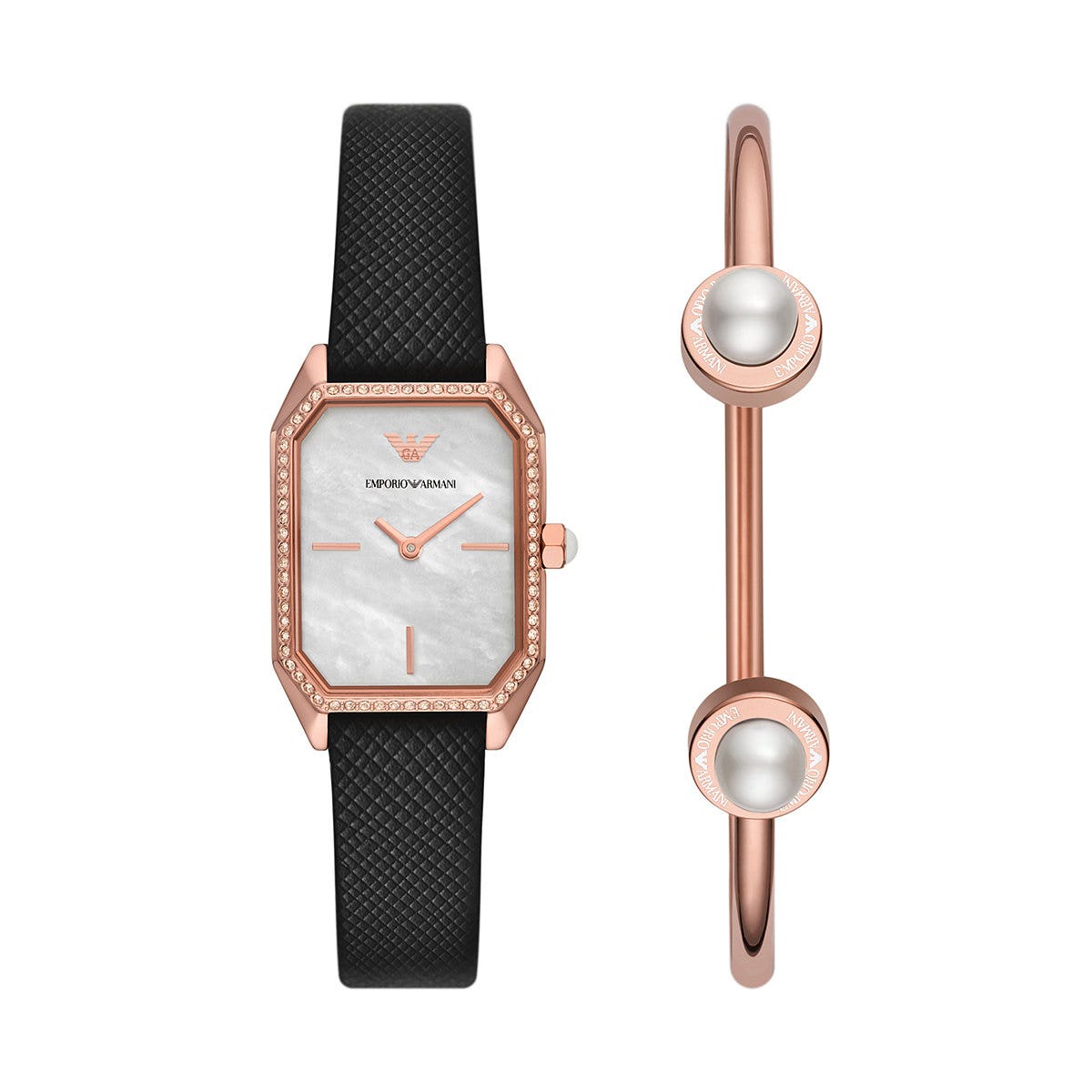 Emporio armani watch ladies leather strap online