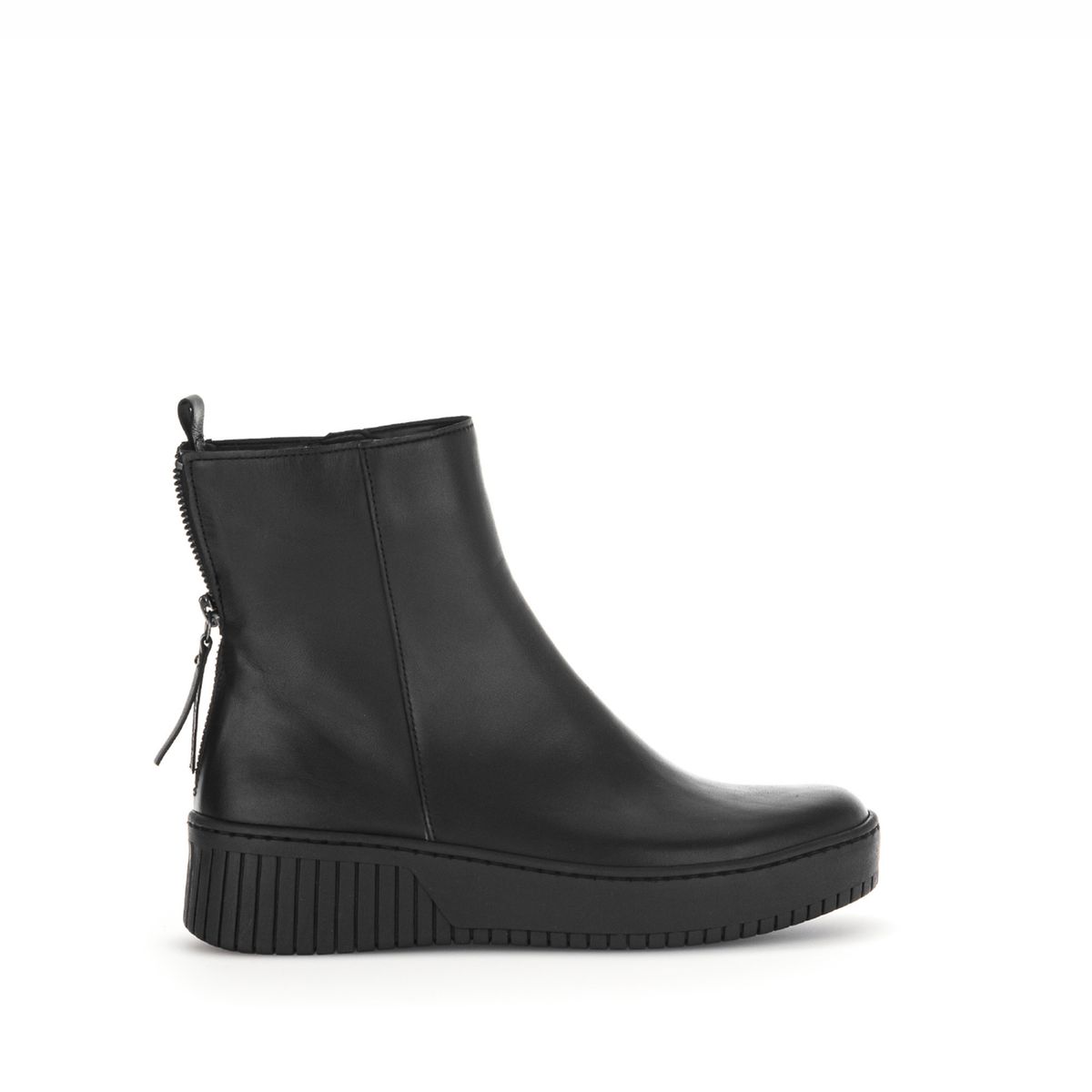 Bottine best sale noir compensé