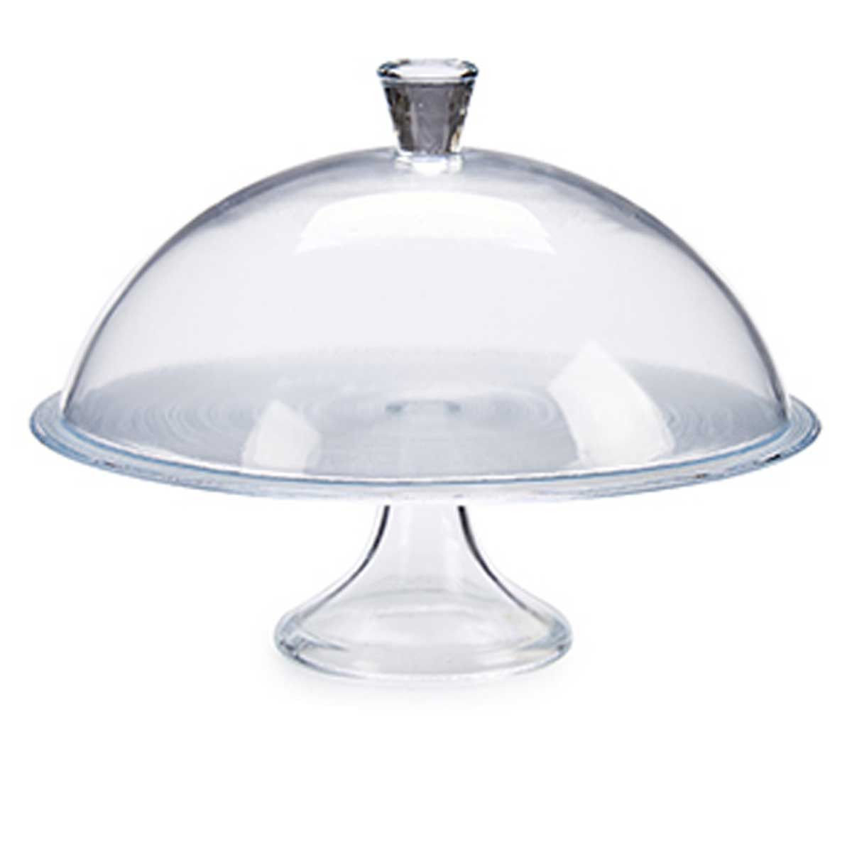 Presentoir A Gateau Tarte Sur Pied Rond En Verre Transparent Avec Cloche En Verre Transparent Wadiga La Redoute
