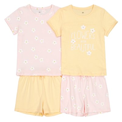 Pack of 2 Short Pyjamas in Printed Cotton LA REDOUTE COLLECTIONS