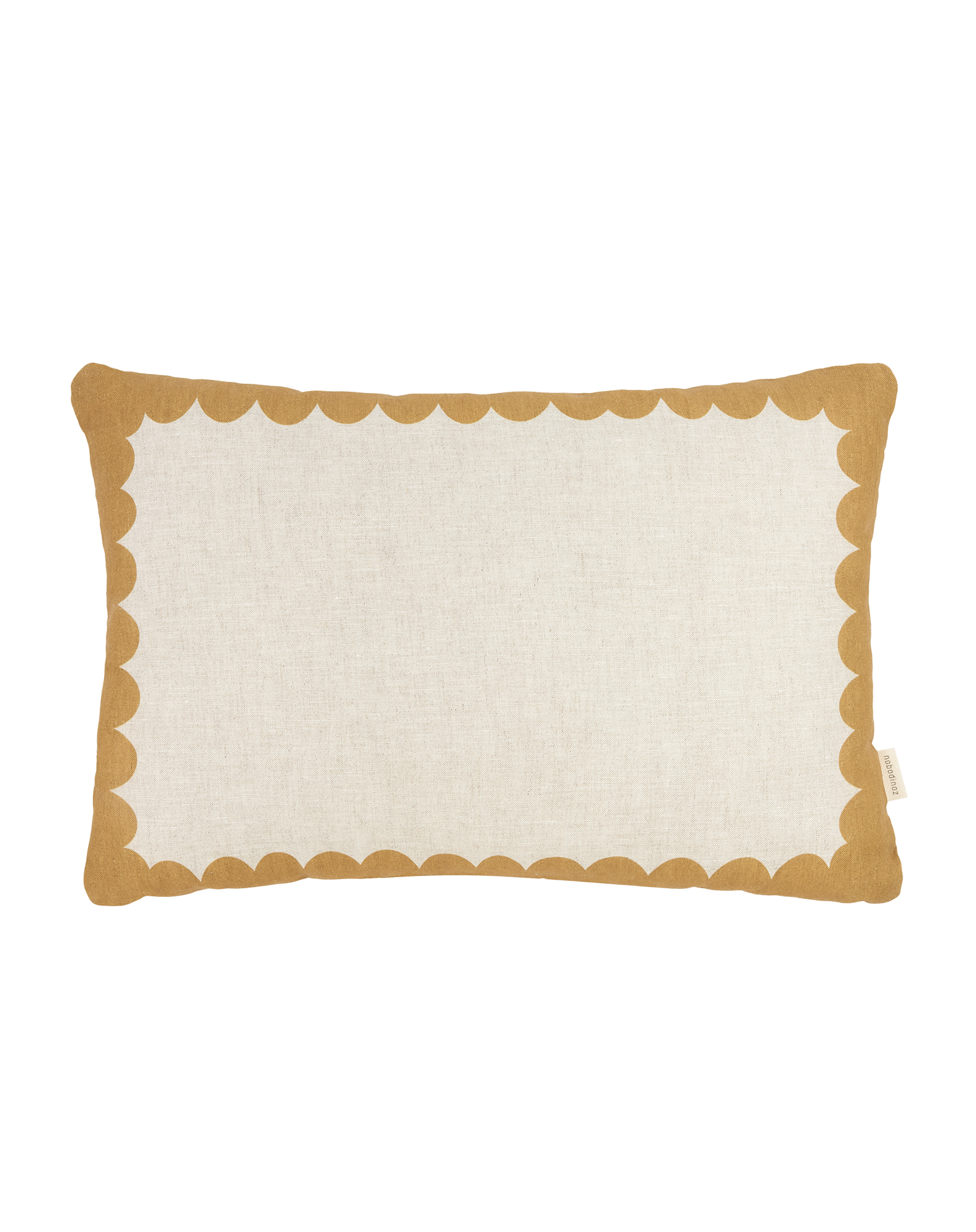 Coussin rectangulaire en lin français VIBES, NOBODINOZ