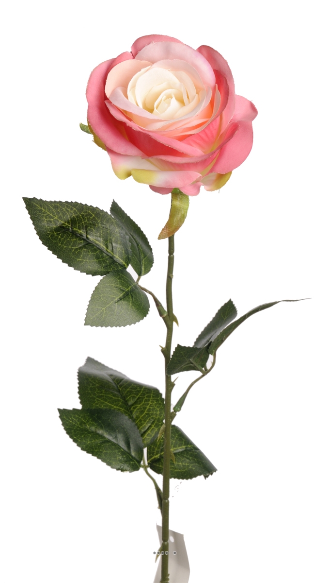 Rose Nina artificielle Rose Beauty H70cm Tê, ARTIFICIELLES