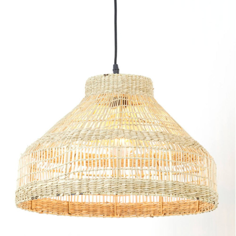 Suspension en fibre naturelle Tika Herbes Marines D45, MILLUMINE