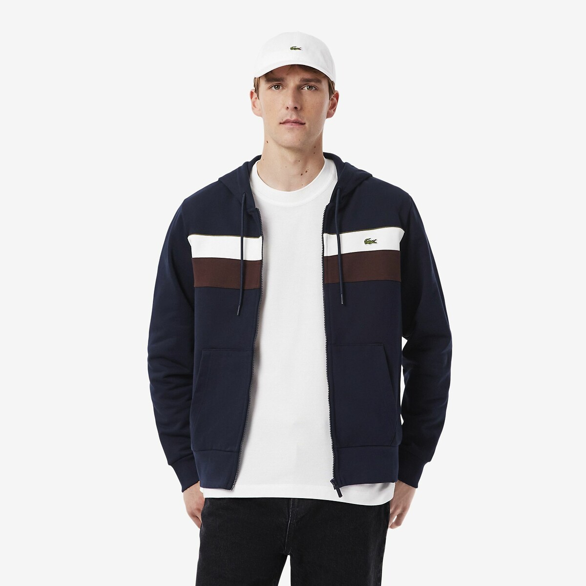 Sweat zippé color-block