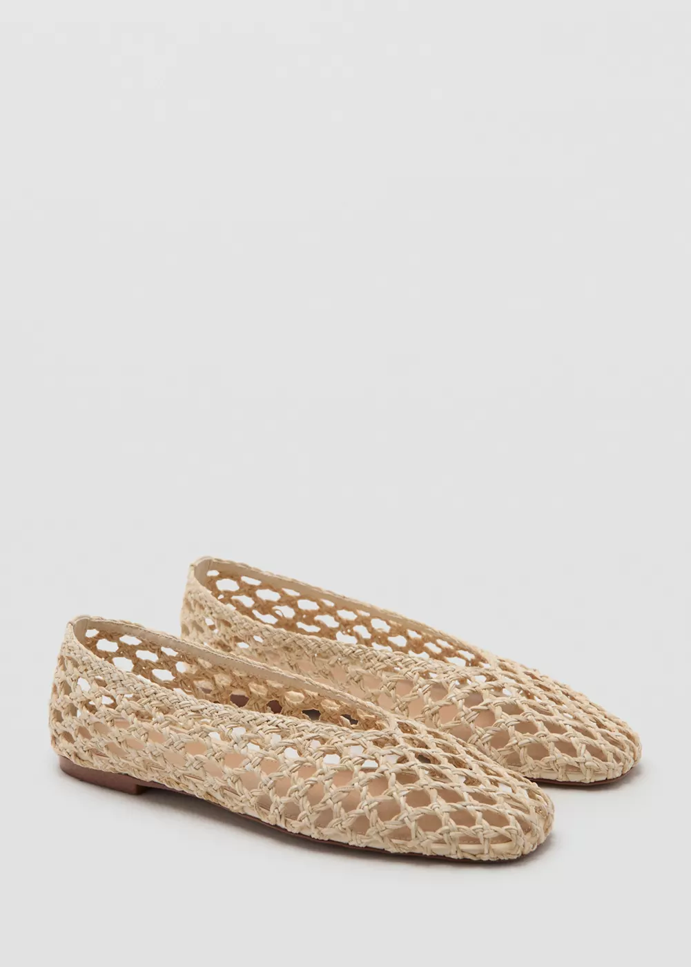 Ballerine tressée, MANGO