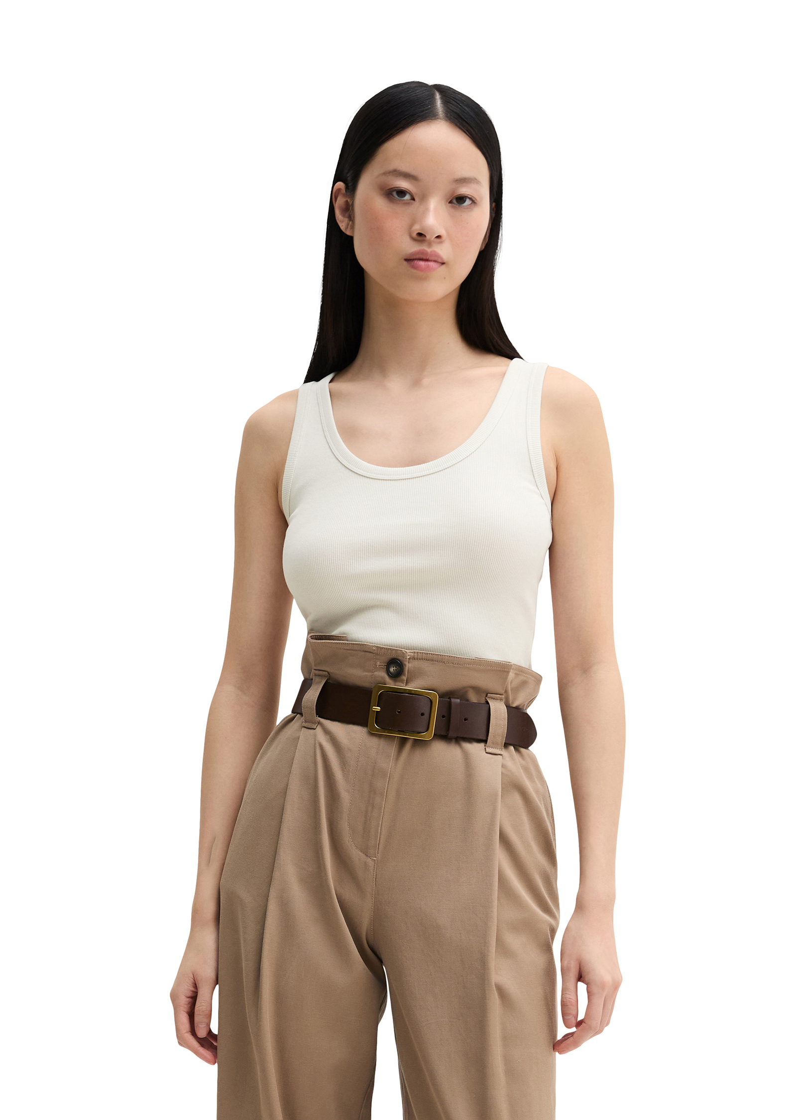 Débardeur slim en jersey stretch de coton bio, MARC O'POLO