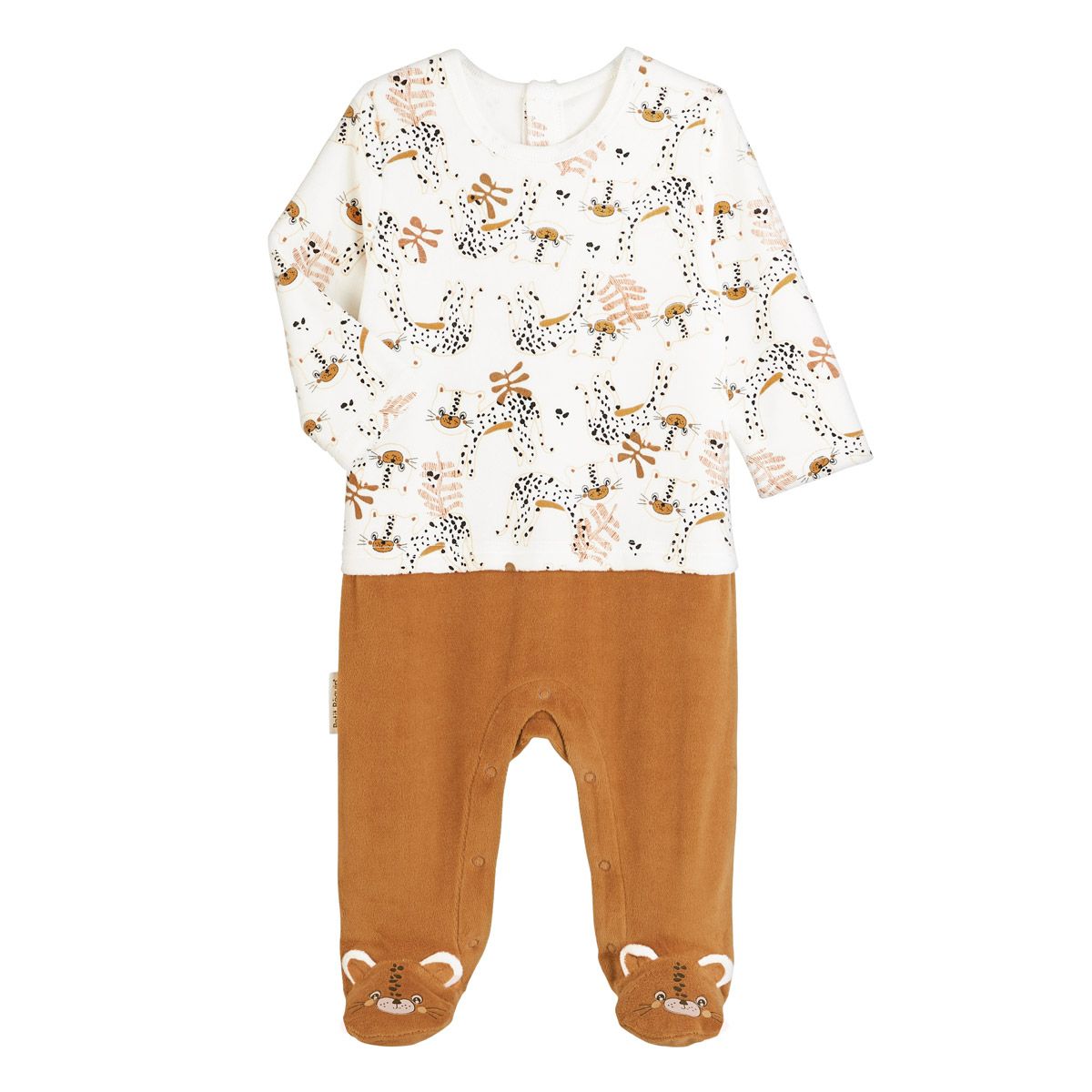 Pyjama En Velours Bebe Garcon Benghali Ecru Petit Beguin La Redoute