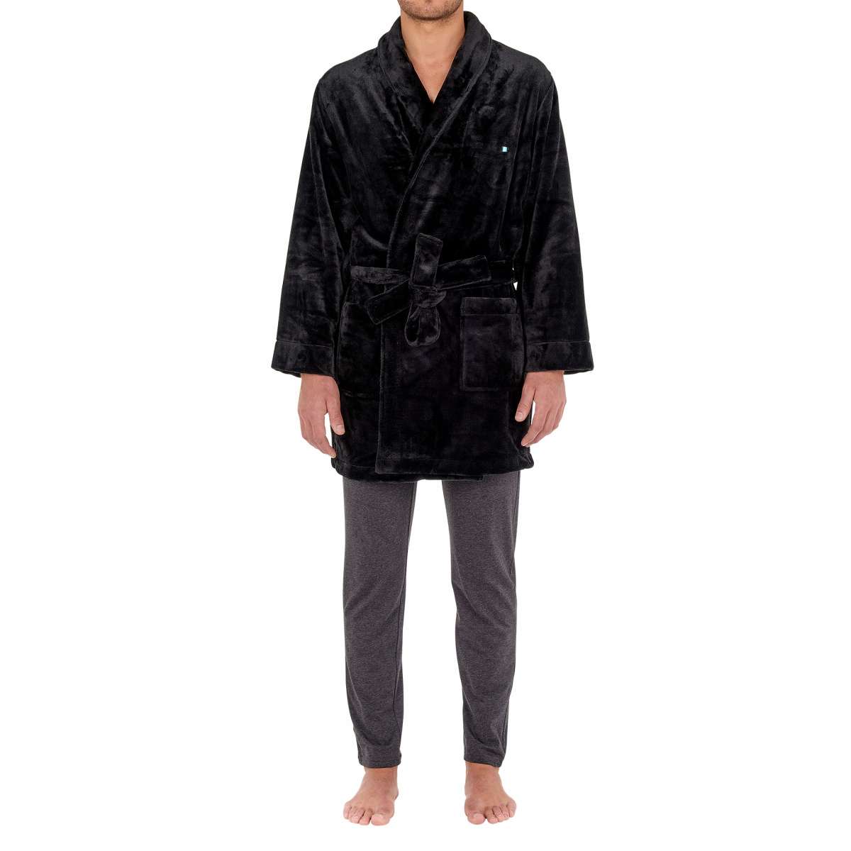 Peignoir nice noir Hom La Redoute