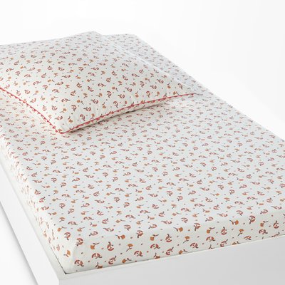 Sabana Floral 100% Washed Cotton Fitted Sheet LA REDOUTE INTERIEURS
