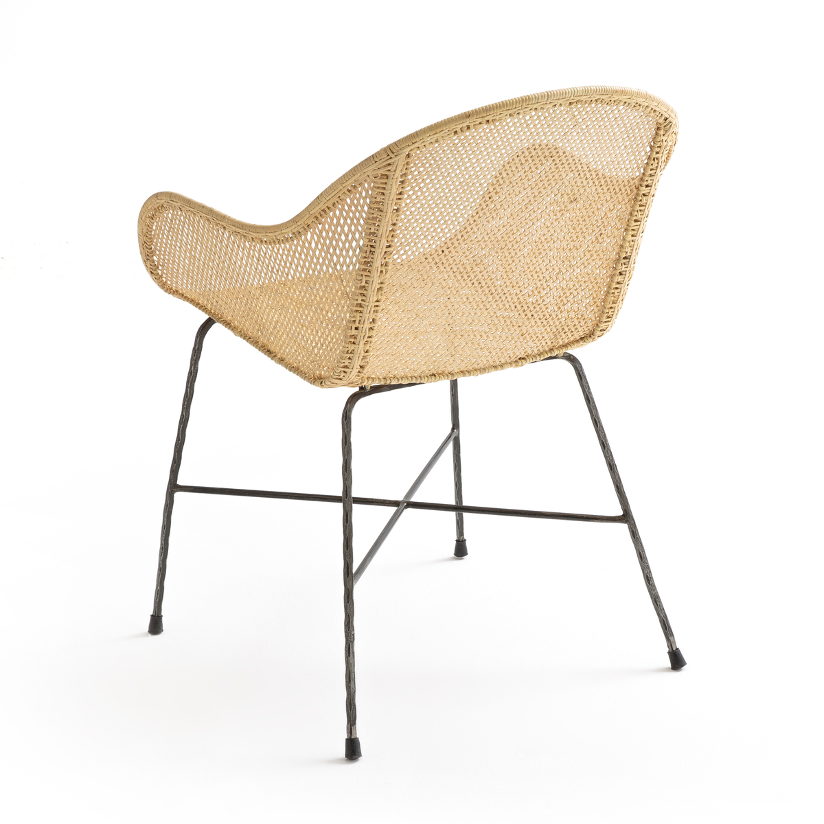 Product photograph of Disthene Rattan Table Armchair from La Redoute UK.