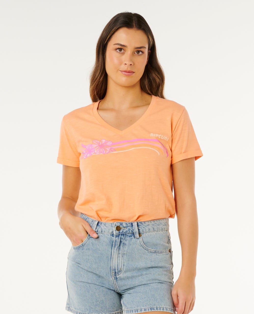 T-shirt Molokaï imprimé V, RIP CURL