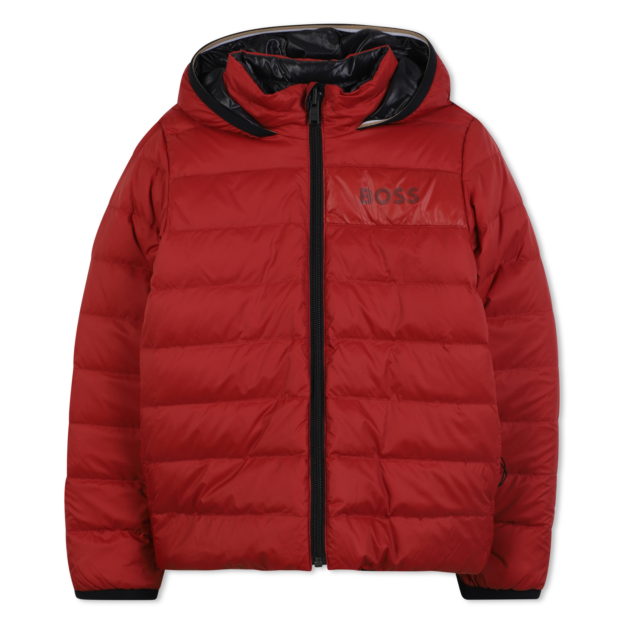 Chemise en duvet réversible avec capuche, BOSS KIDSWEAR