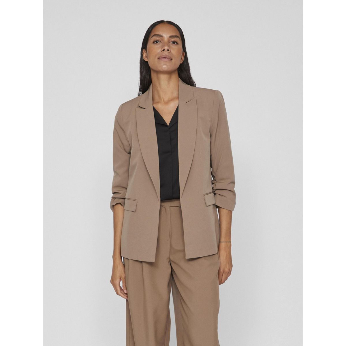 Veste tailleur couleur camel femme best sale