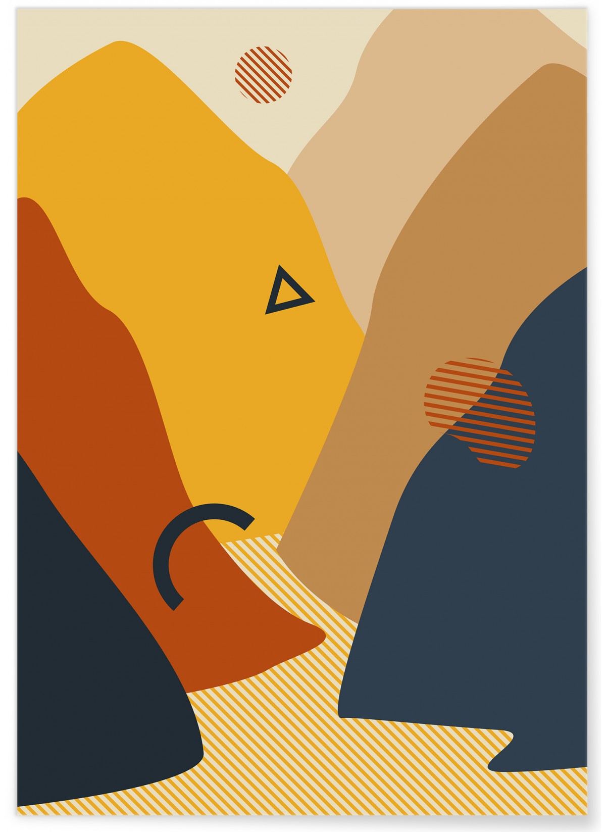 Affiche Abstract Landscape 8, L'AFFICHERIE