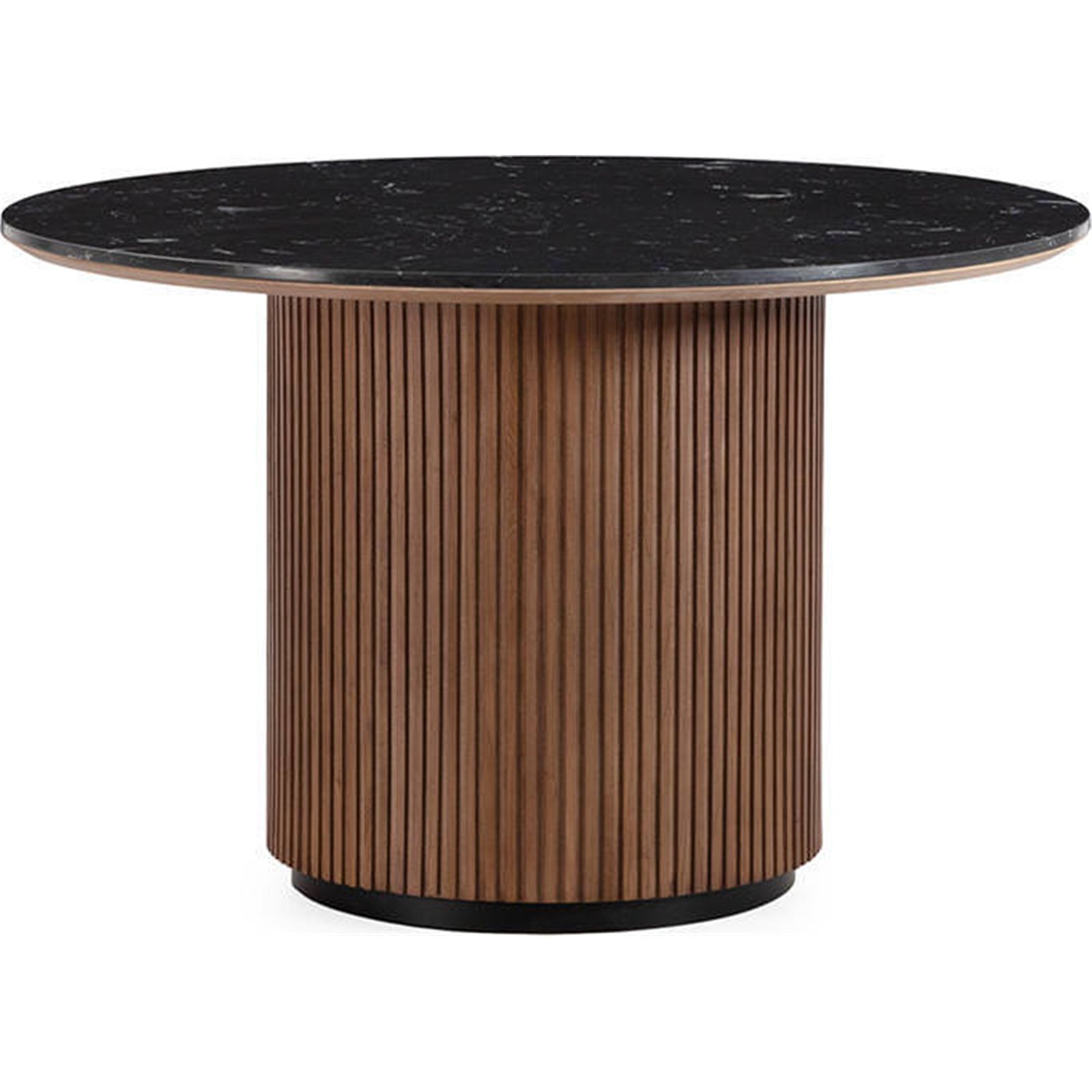 Table à manger ronde en orme et marbre, RECOLLECTION