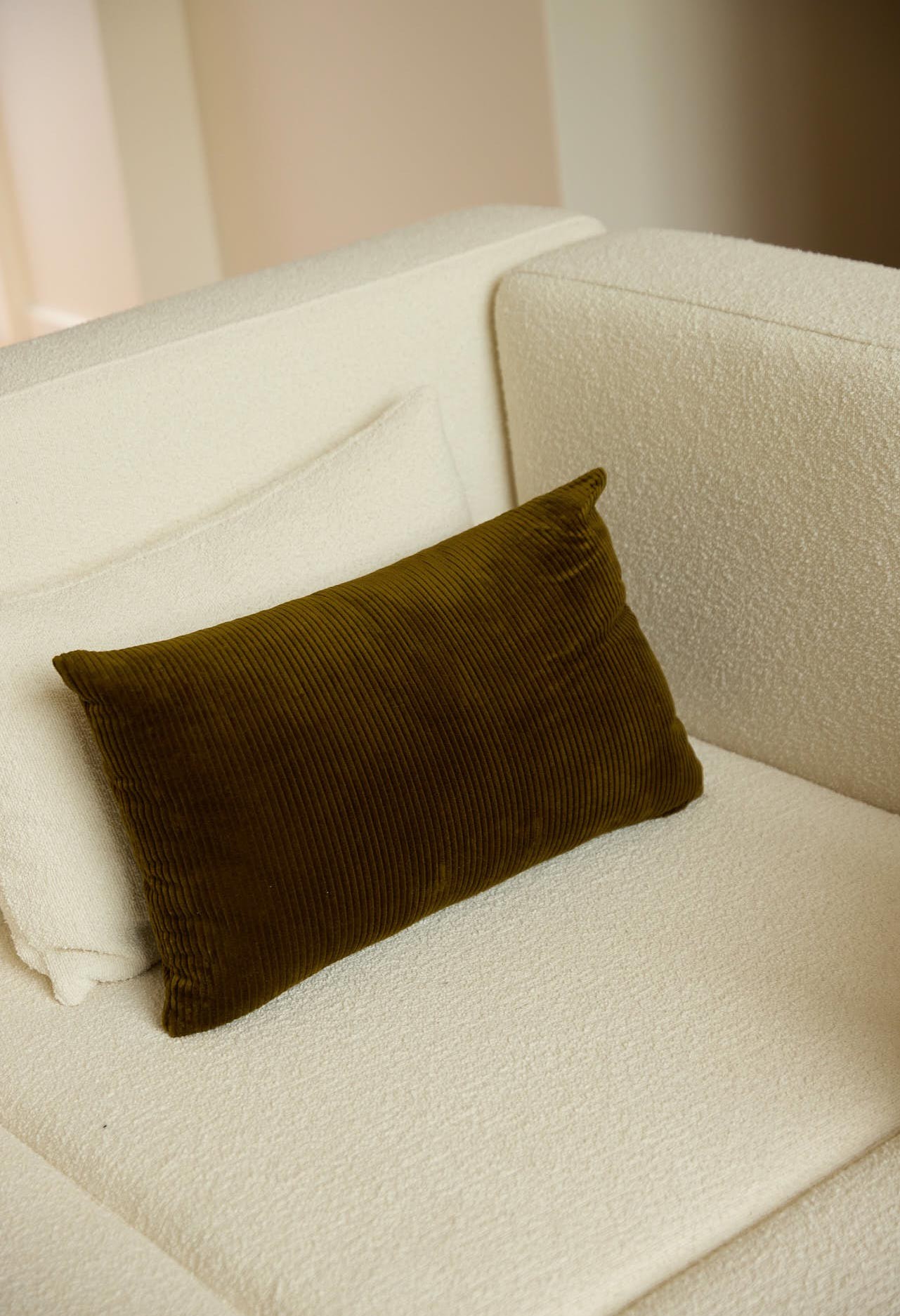 Housse de coussin Argentine en velours côtelé, GABRIELLE PARIS