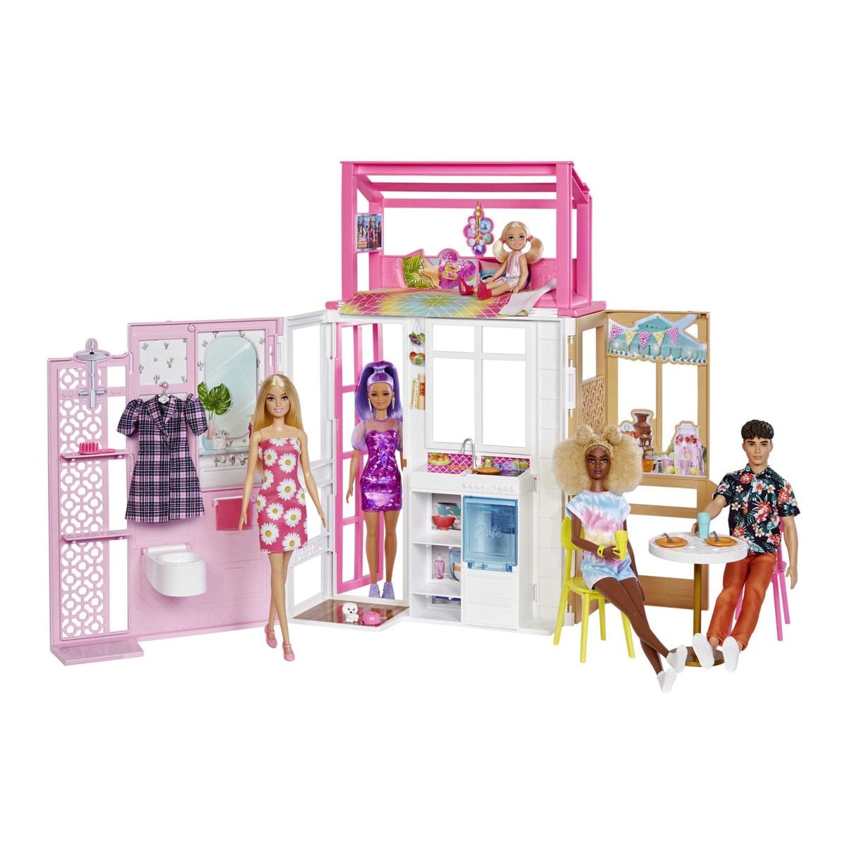 Barbie-La Chambre de Barbie-Coffret poupée, meubles et accessoires 