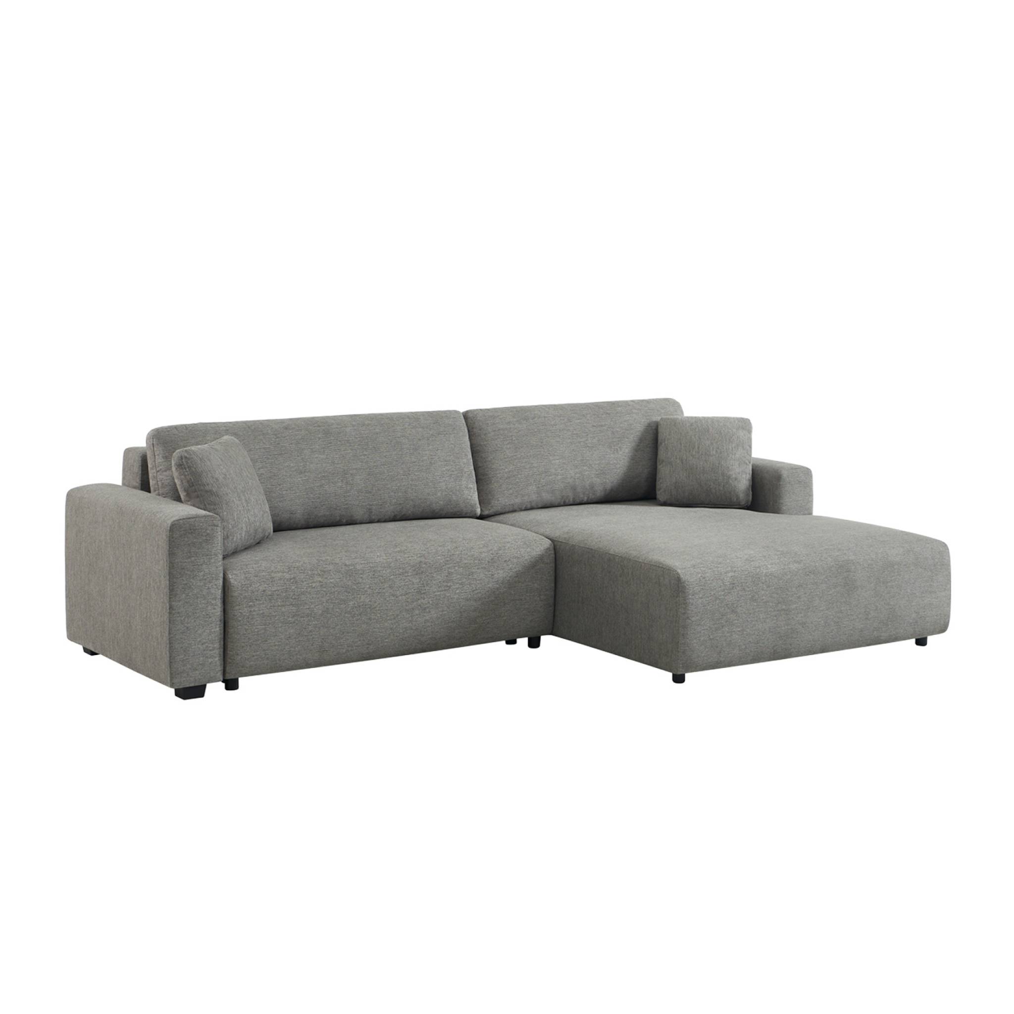 Canapé d'angle droit convertible 3 places tissu avec coffre WIDE, SWEEEK