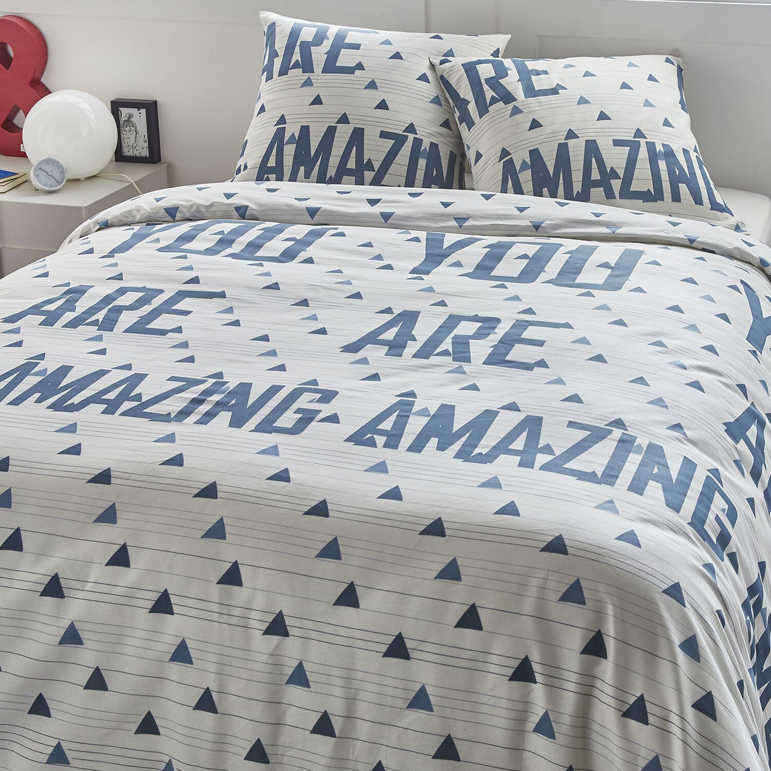 Parure housse de couette coton, Amazing, MENO, C DESIGN HOME TEXTILE