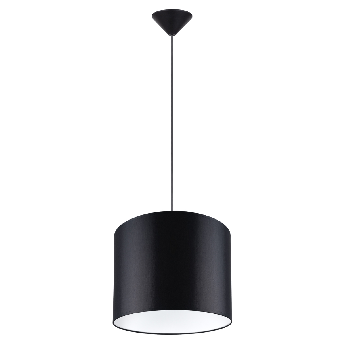 Suspension Tissu Noir E27 1 Nova 30, EDEN