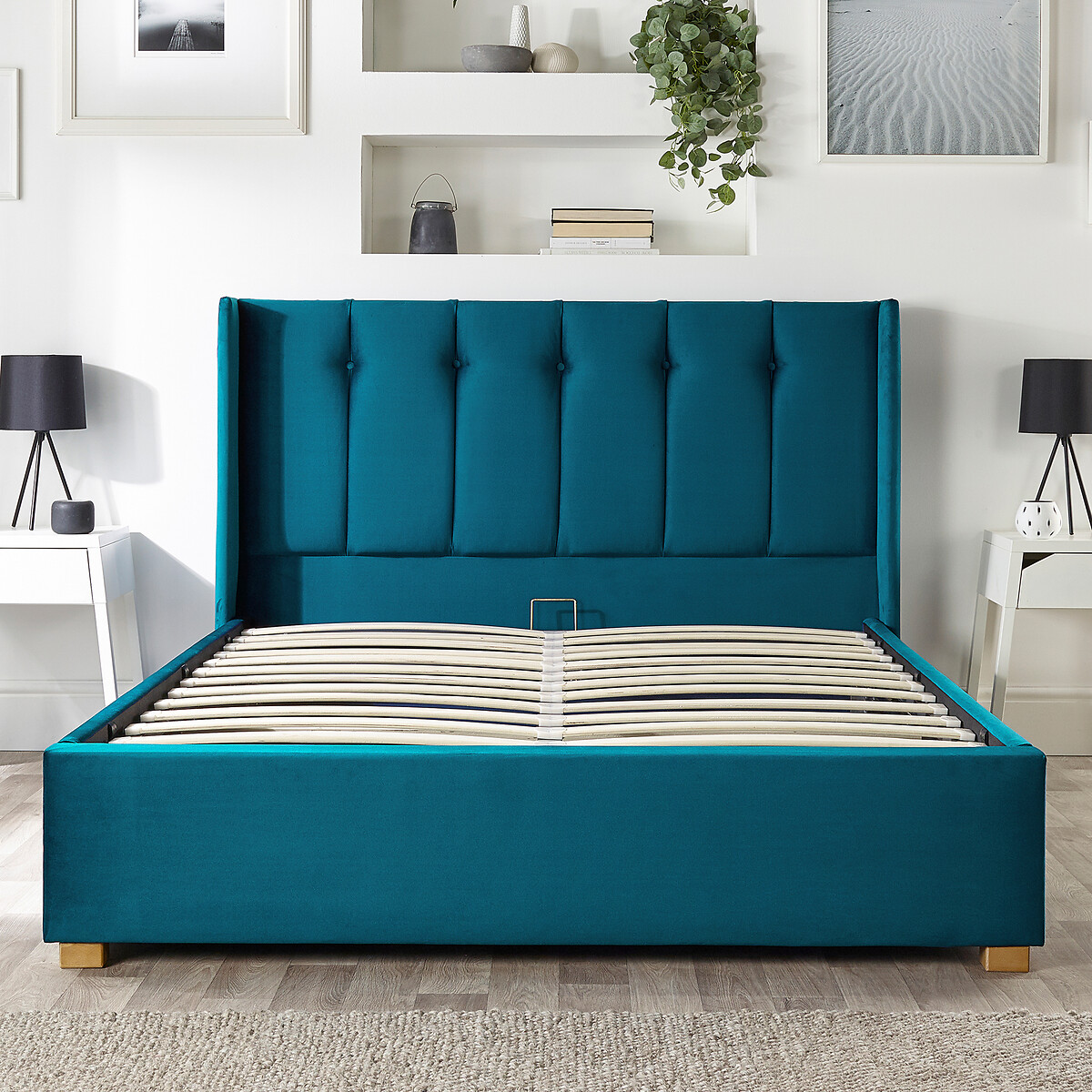 Catherine Lansfield Soho Wing Ottoman Bed, Storage