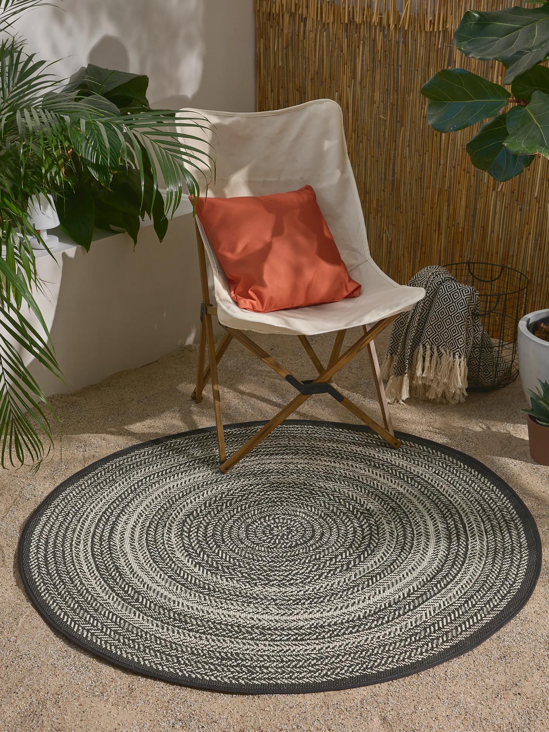 Tapis rond d'extérieur & intérieur METRO, BENUTA