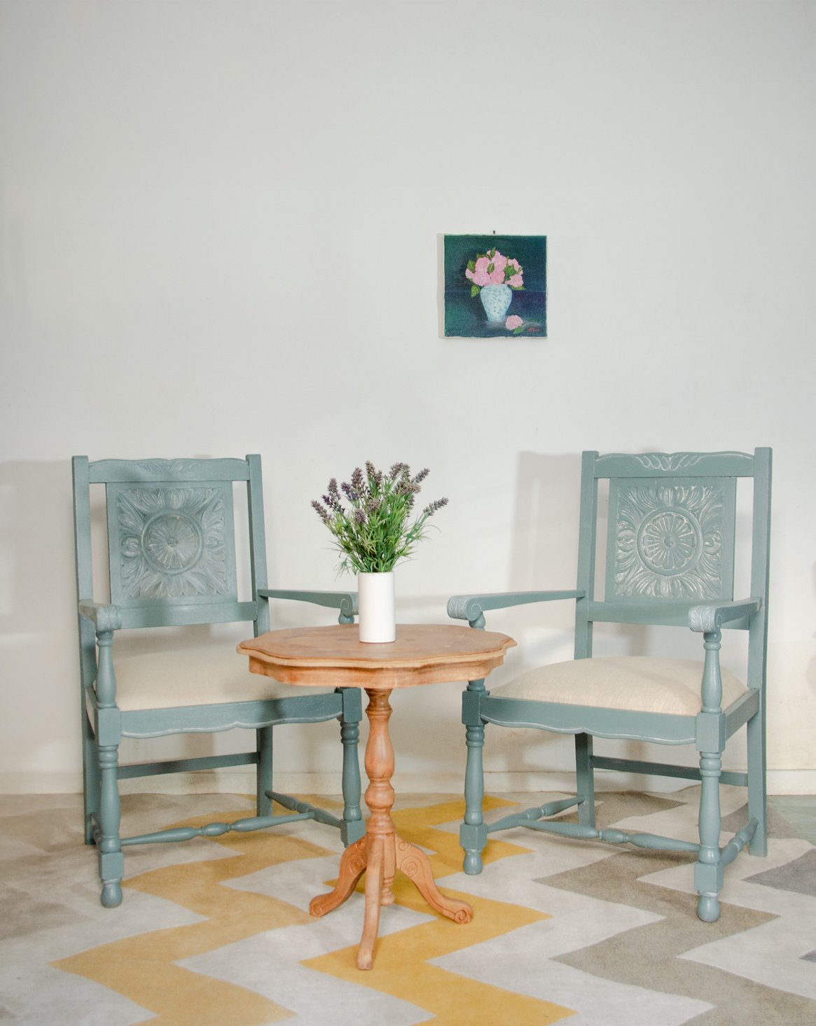 Paire de fauteuils en bois Ernest N°1569 - Bon état, DEBONGOUT