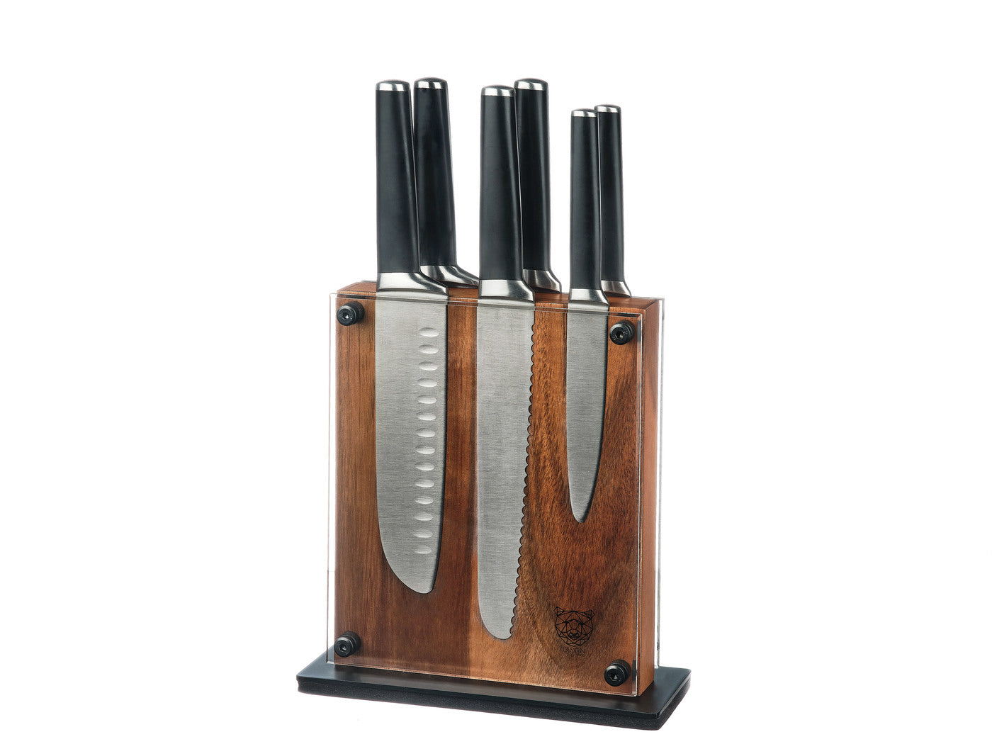 Lot de 7 couteaux de cuisine en inox, NUDE, BJORN