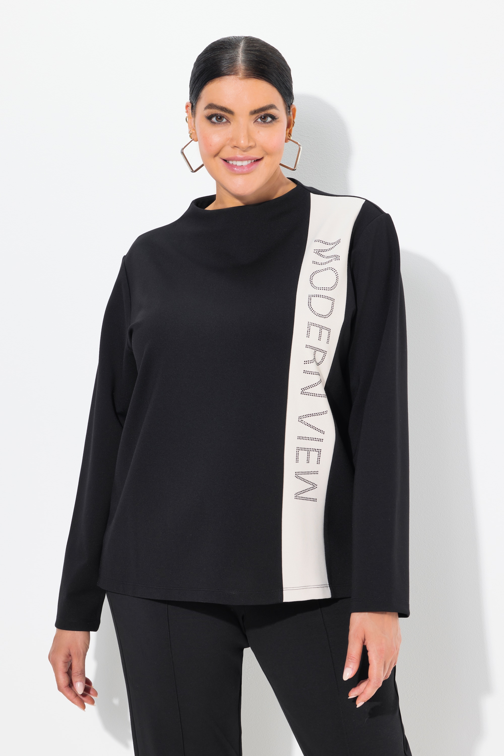Sweat-shirt à manches longues et col montant, ULLA POPKEN