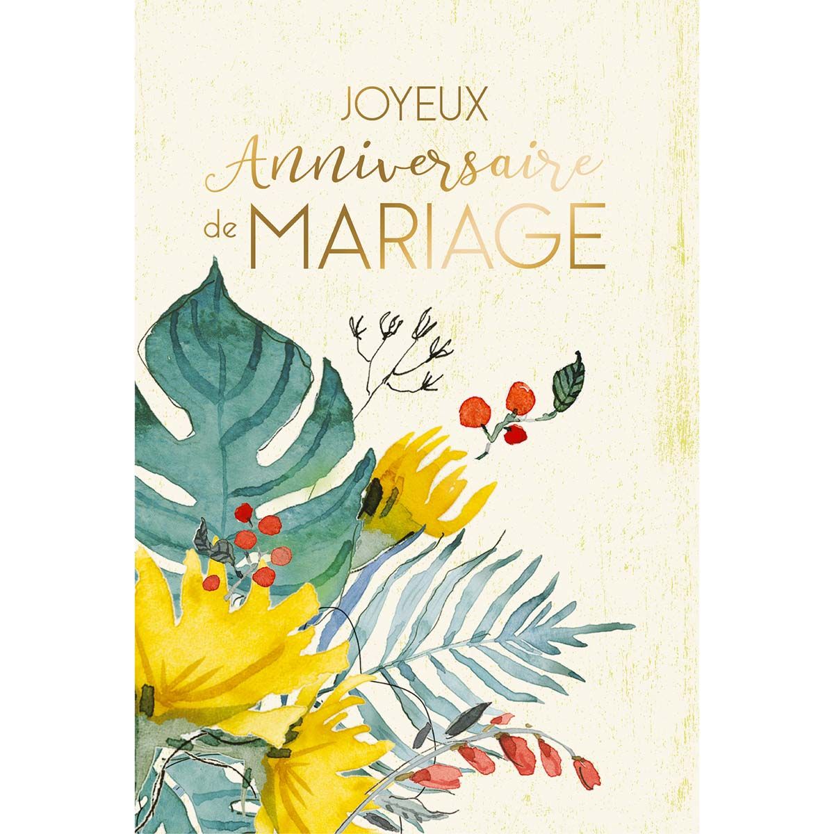 Carte Anniversaire De Mariage Multicolore Draeger Paris La Redoute