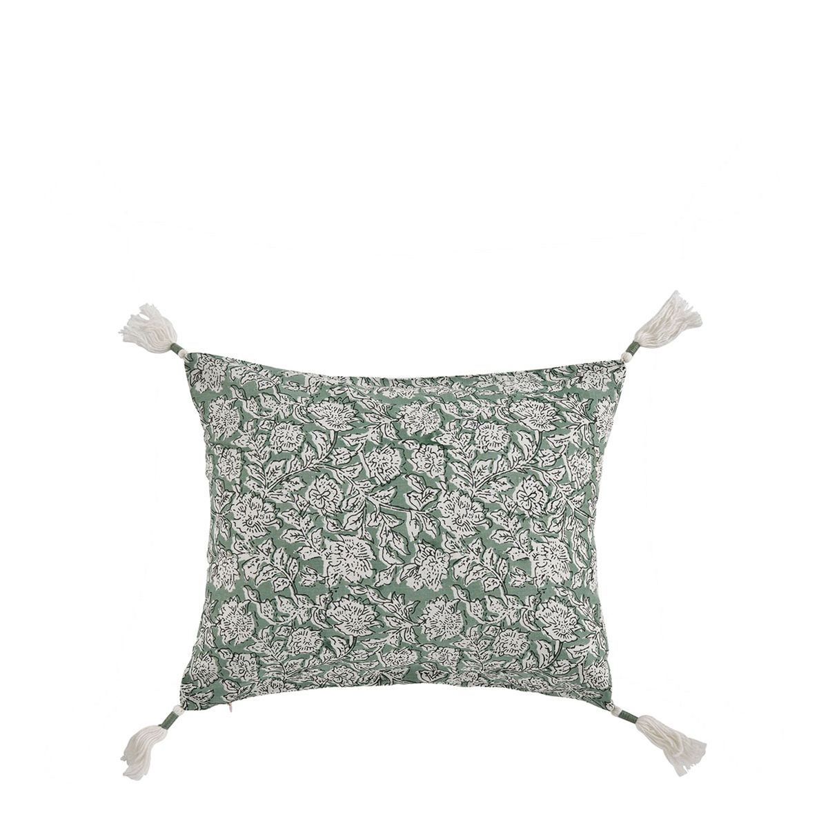 Housse de coussin en coton, BLANC D’IVOIRE