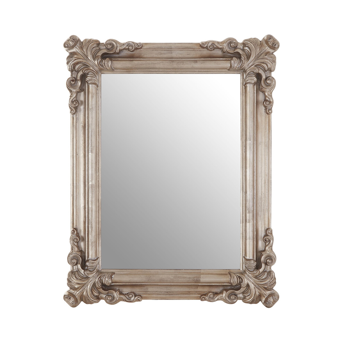 72x95cm Glencoe Wall Mirror in Silver, ÉDITÉ