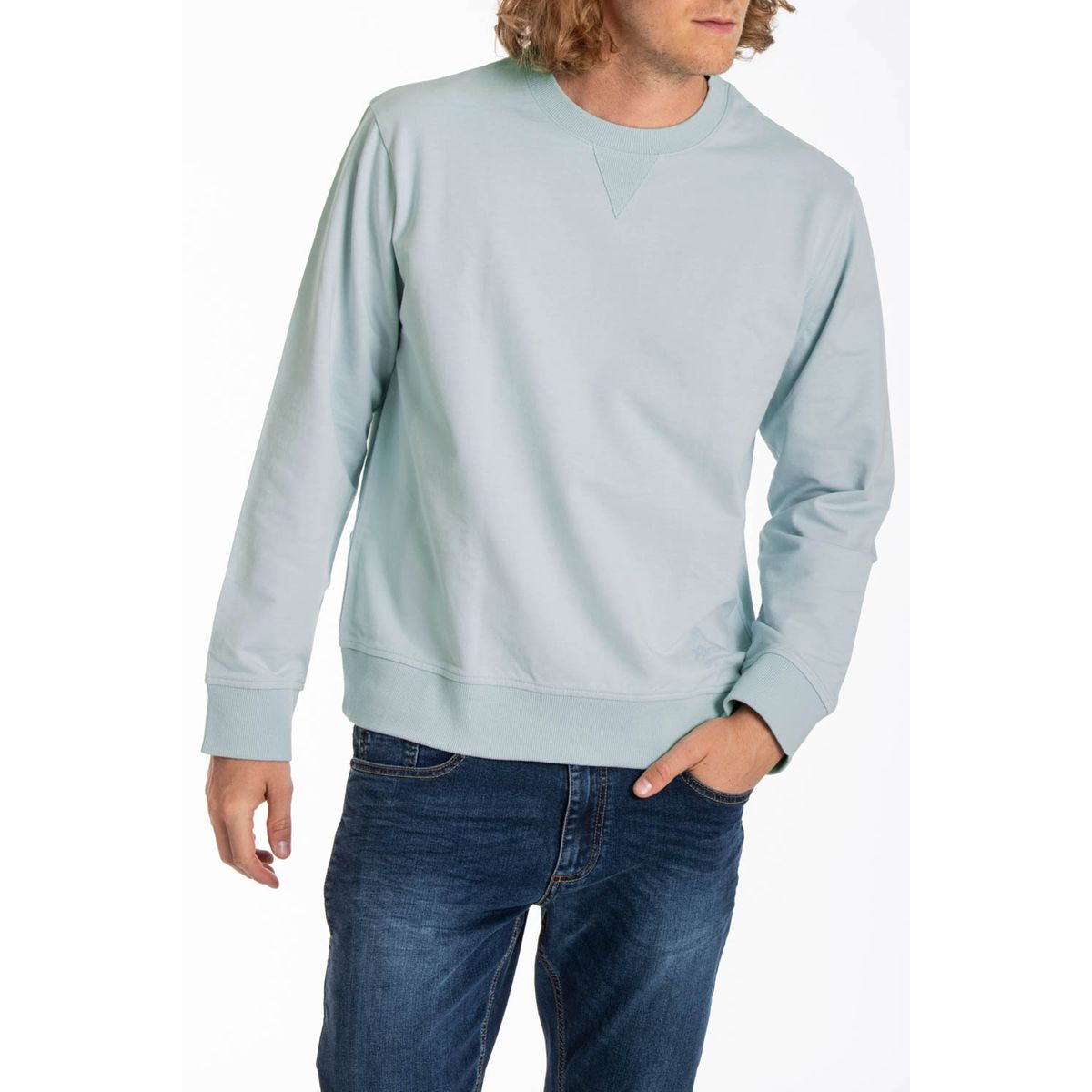 Pull outlet molletonné homme