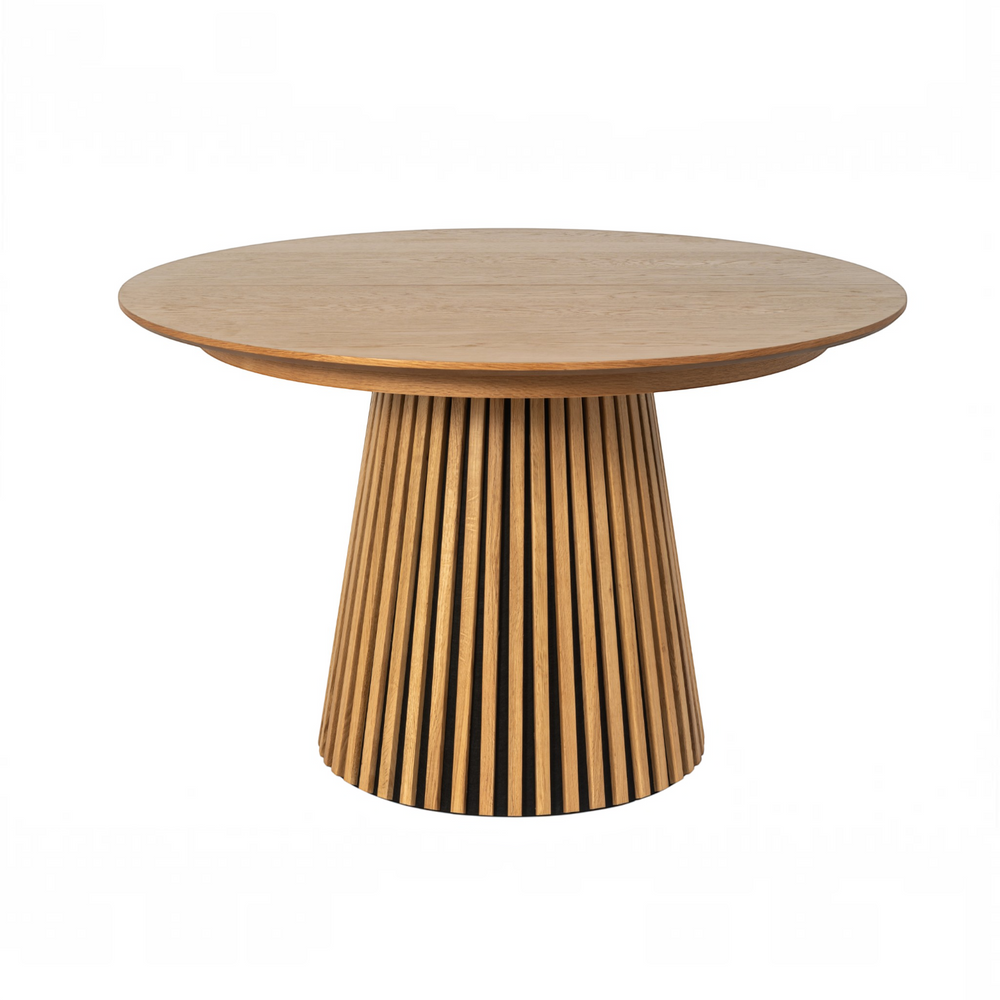 Table repas D120 avec 3 allonges placage Chêne clair, ZAGO