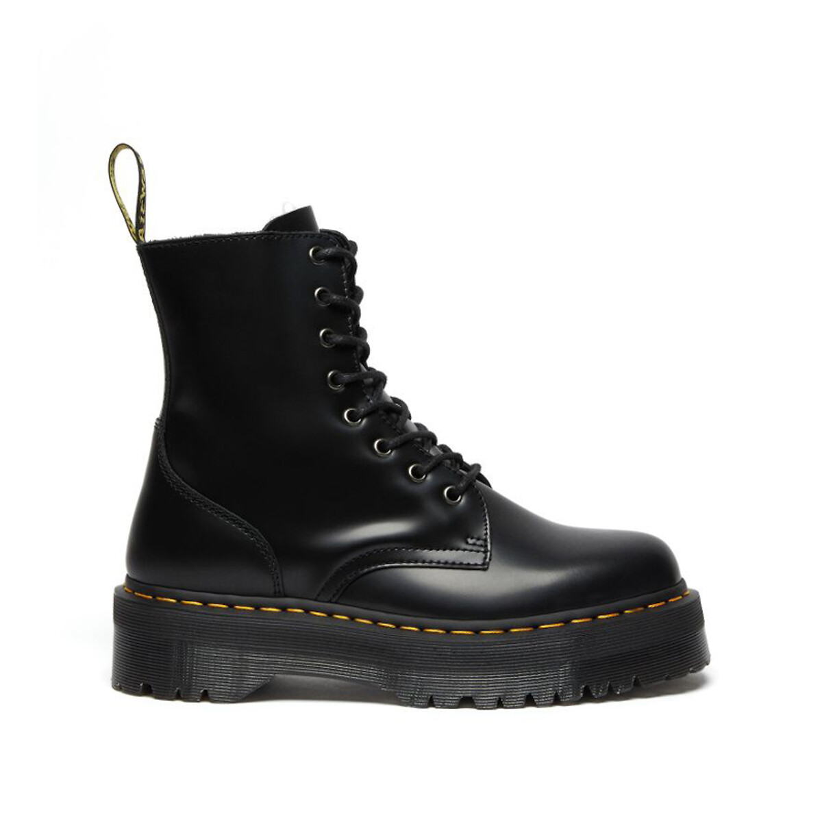 Image of Jadon Smooth Platform Boots in Leather
