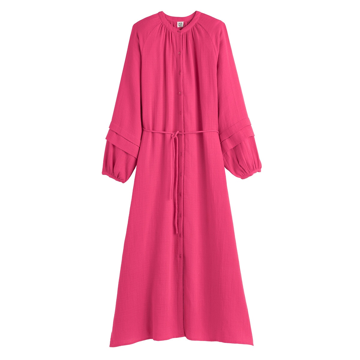 Robe longue rose et blanche La Redoute