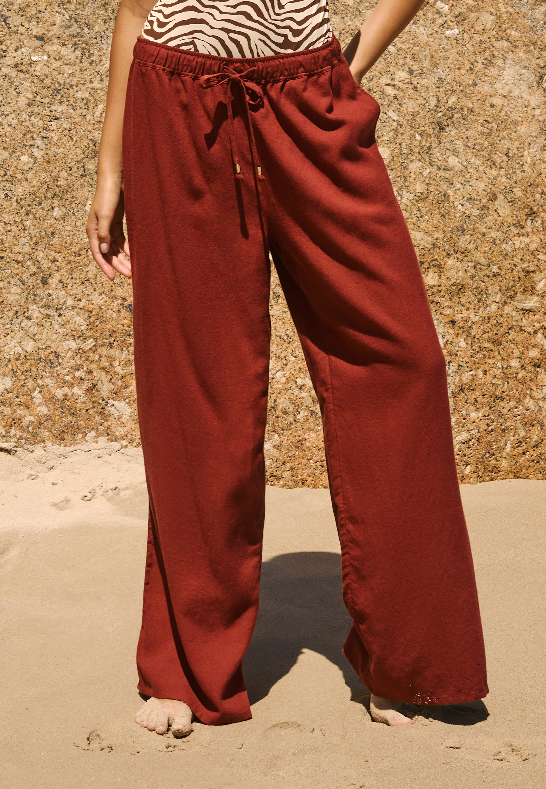 Pantalon fluide élastiqué CHILL BEACH, ETAM