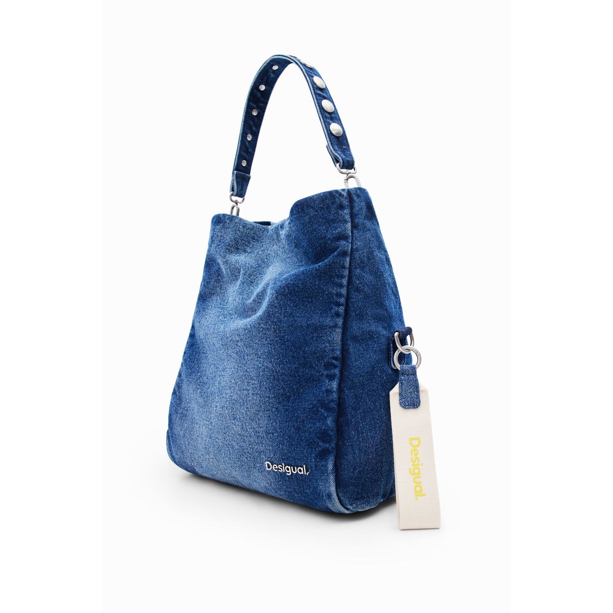 Sac desigual 2024 bleu vernis