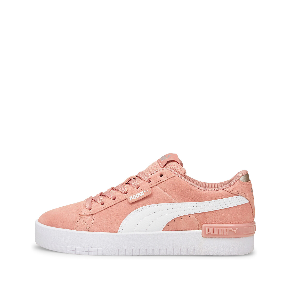 puma trainers pink and white