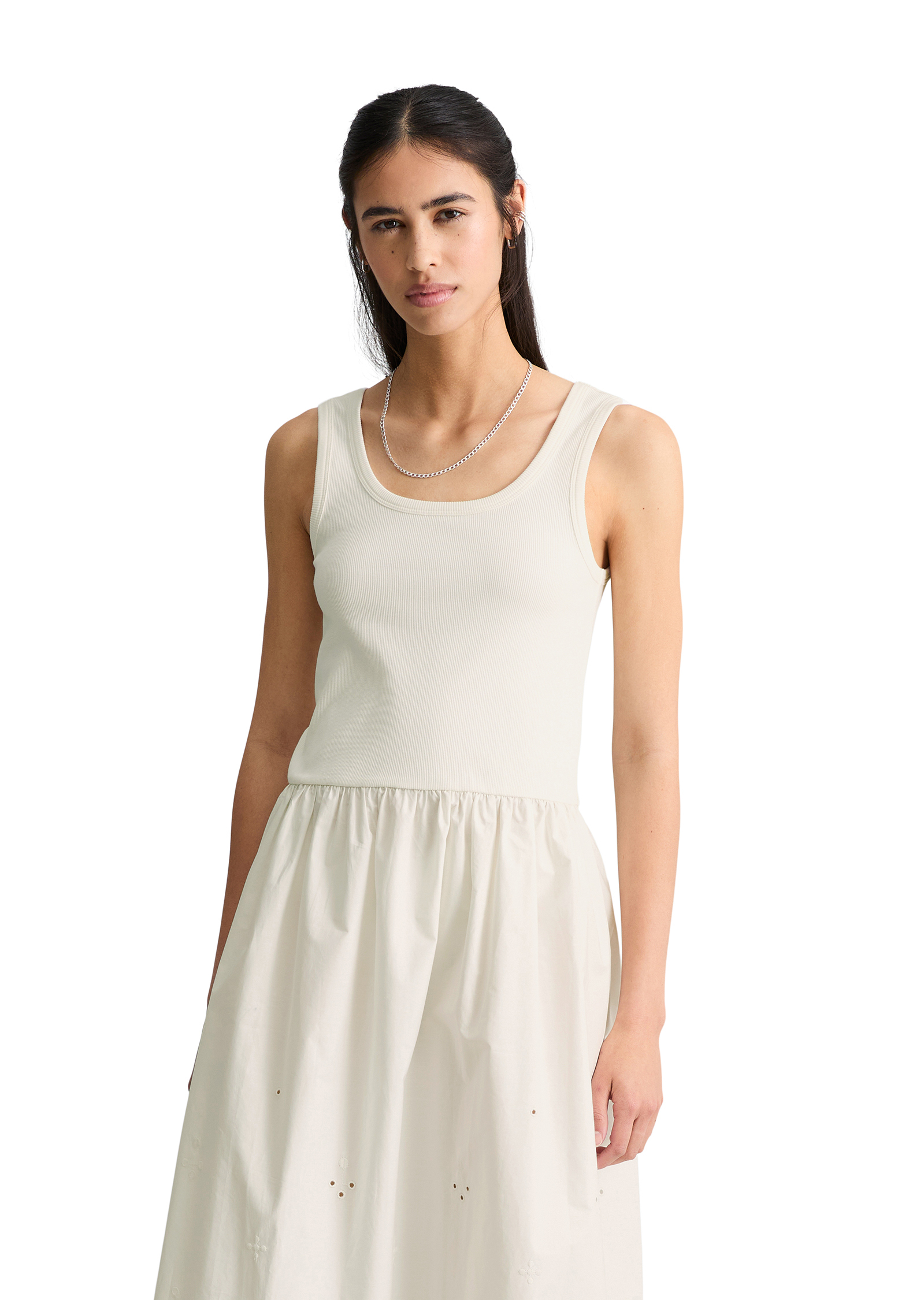 Robe avec jupe en dentelle en pur coton organique, MARC O’POLO DENIM