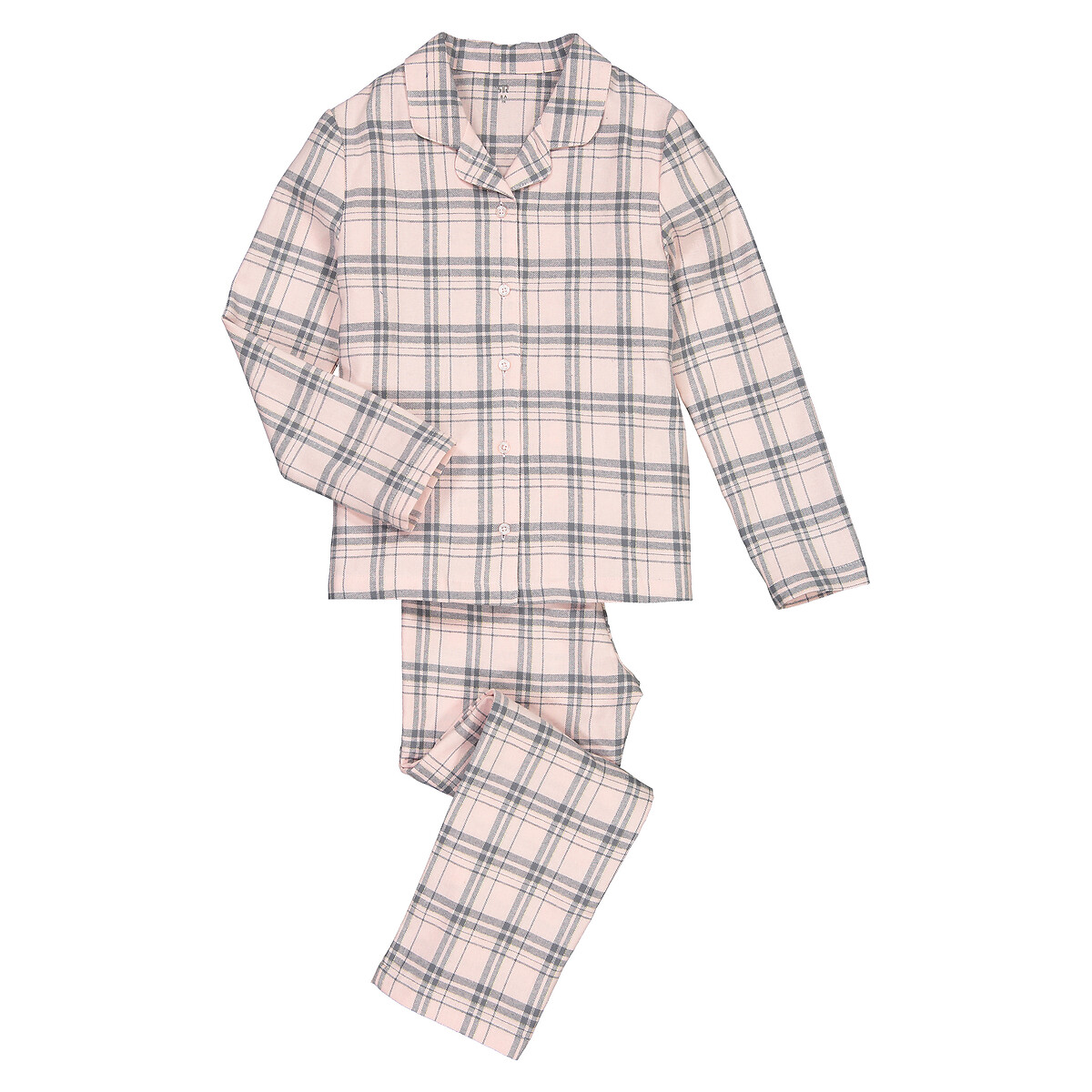 Pyjama à carreaux 314 ans La Redoute Collections rose La Redoute